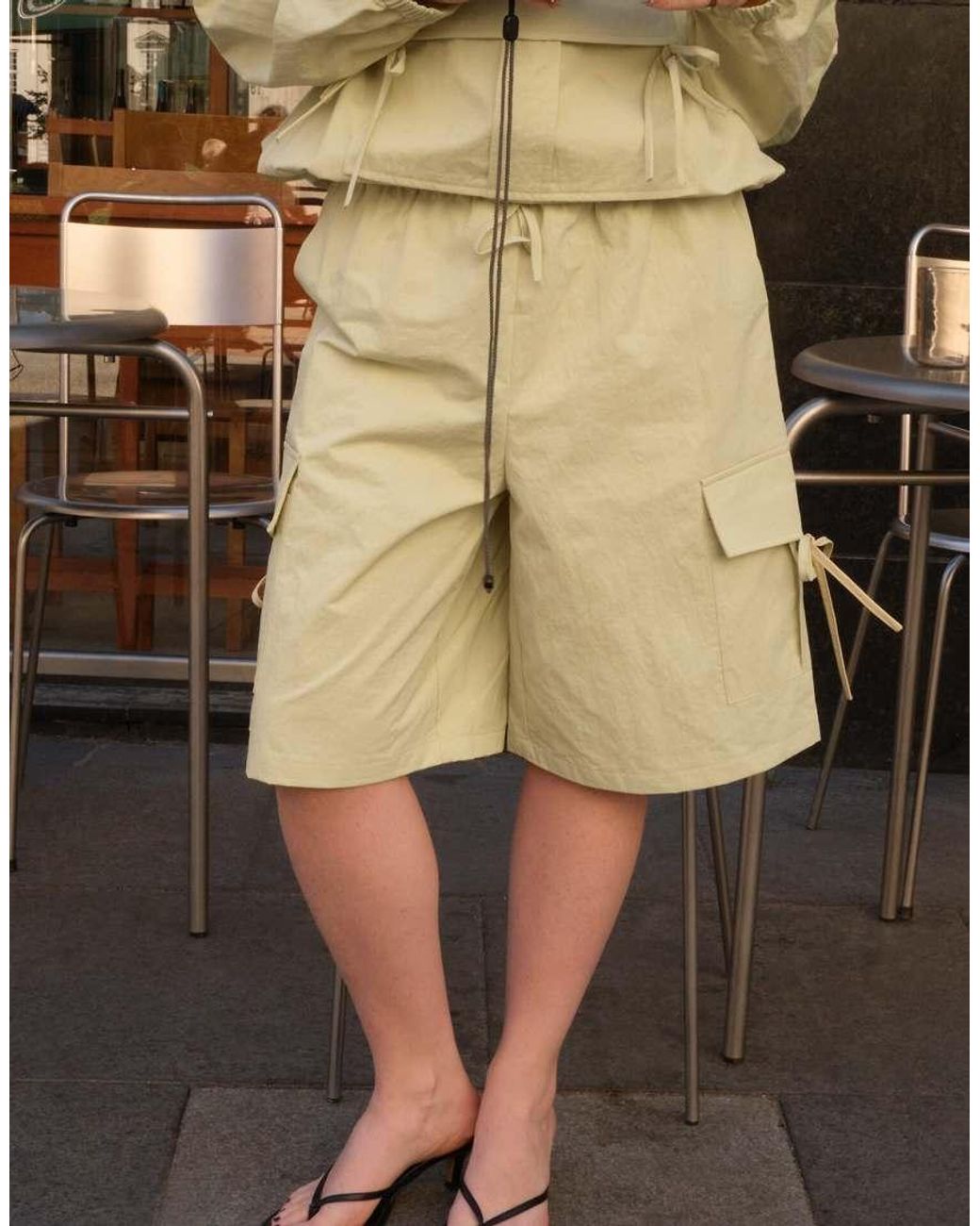 NA-KD Black X Charlotte Olivia Pocket Detail Shorts