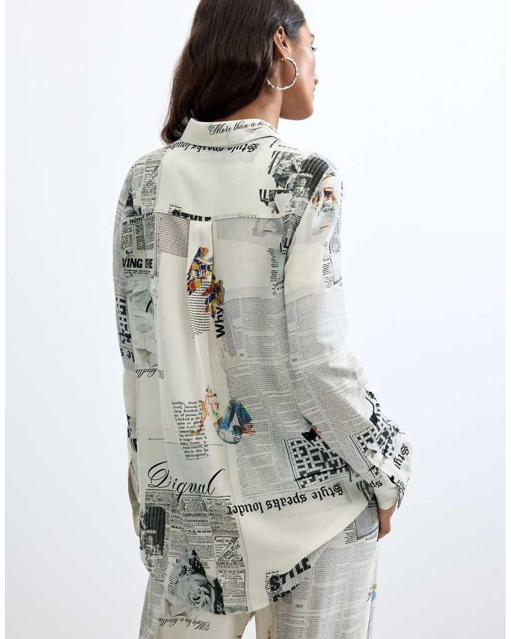 Desigual White Printed Shirt