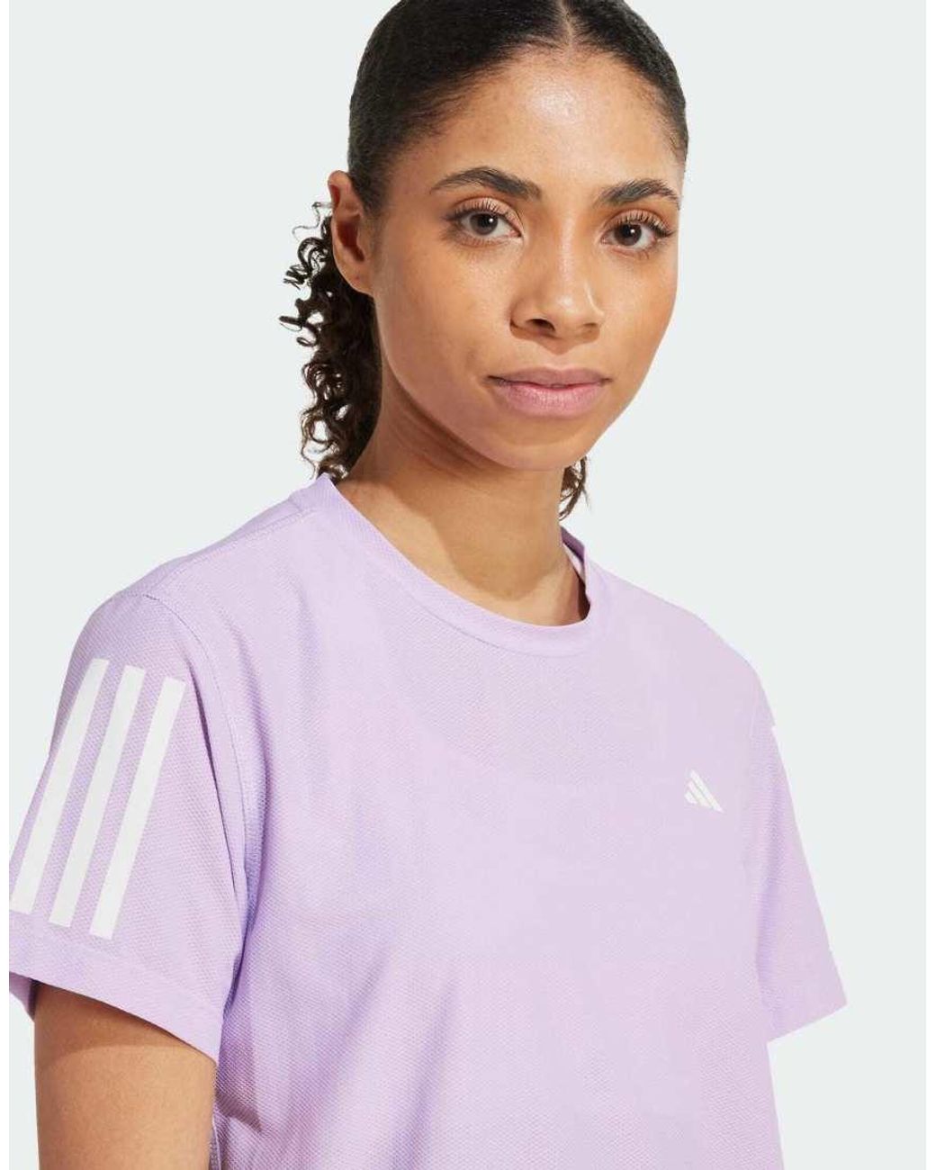 Adidas Originals Purple Adidas Running Own The Run Tee