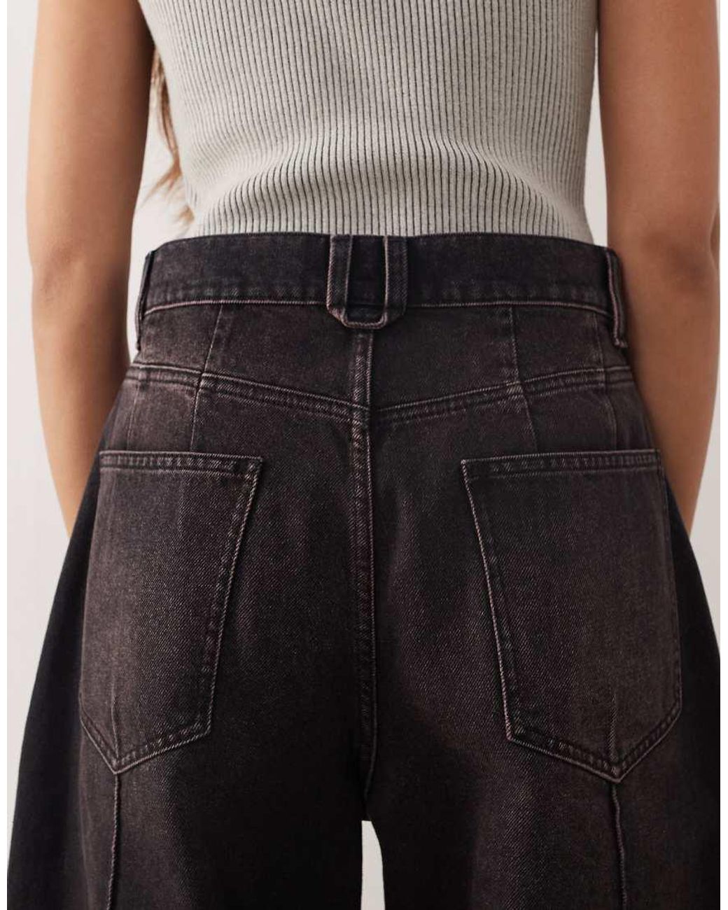 ARRANGE Black Clover Front Seam Detail Jeans