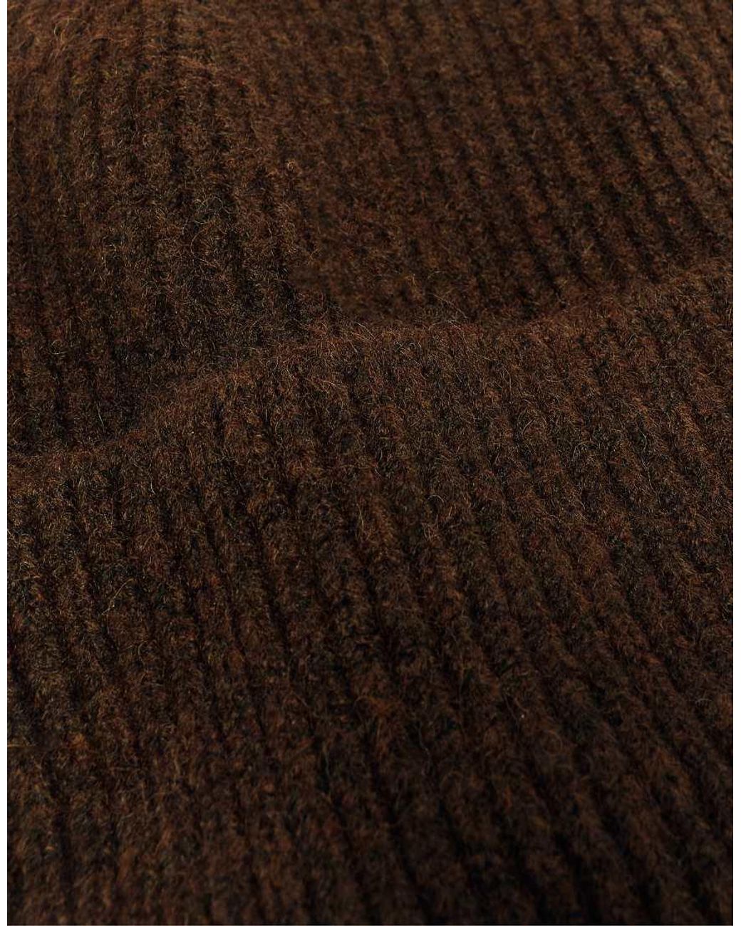 Berretto A Costine di Pull&Bear in Brown