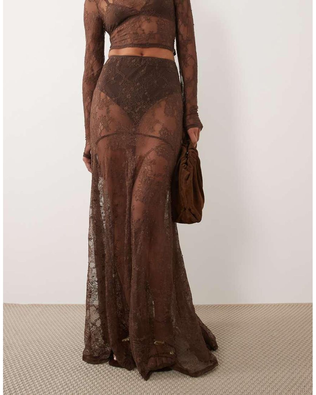 ASOS Asos X The Sourced Collection in het Brown