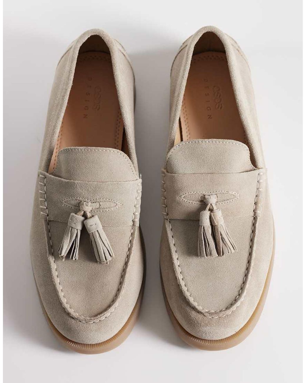 ASOS Natural Tassel Loafers for men