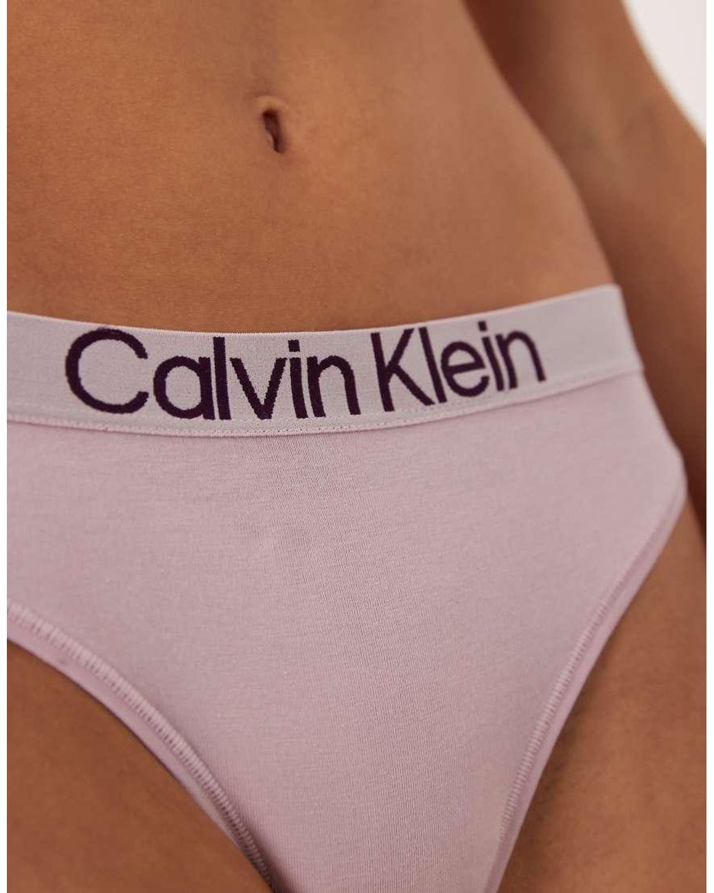 Extra Soft Cotton Calvin Klein de color Purple