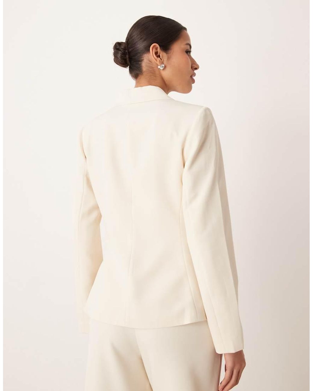 Vila Natural Tailored Blazer Co-ord