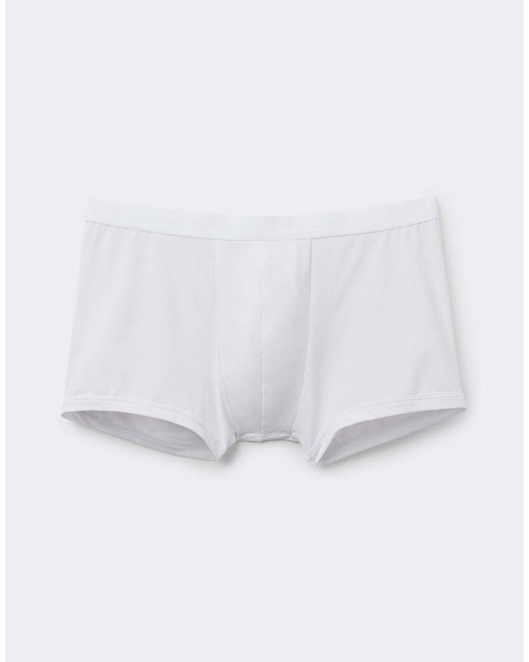 Intimissimi White Microfibre Boxers With Logo for men
