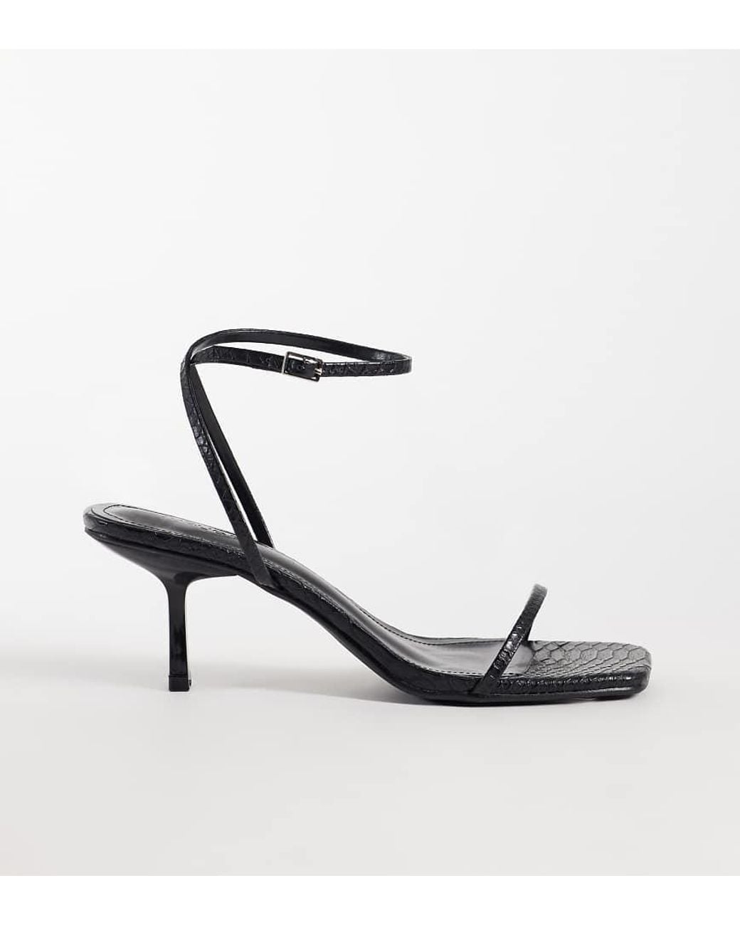 Public Desire White Natalya Barely There Heeled Sandals