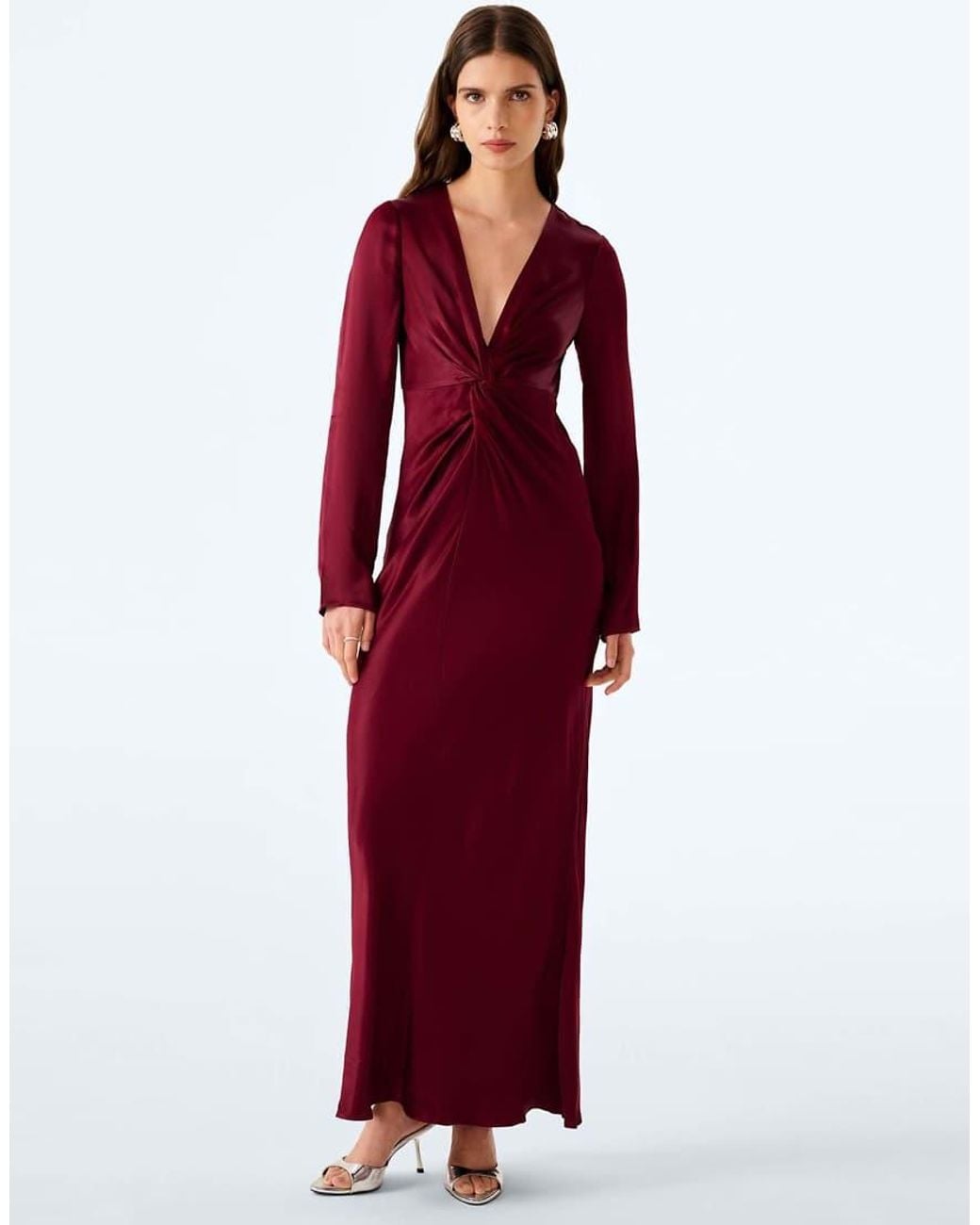 OMNES Red Camille Dress