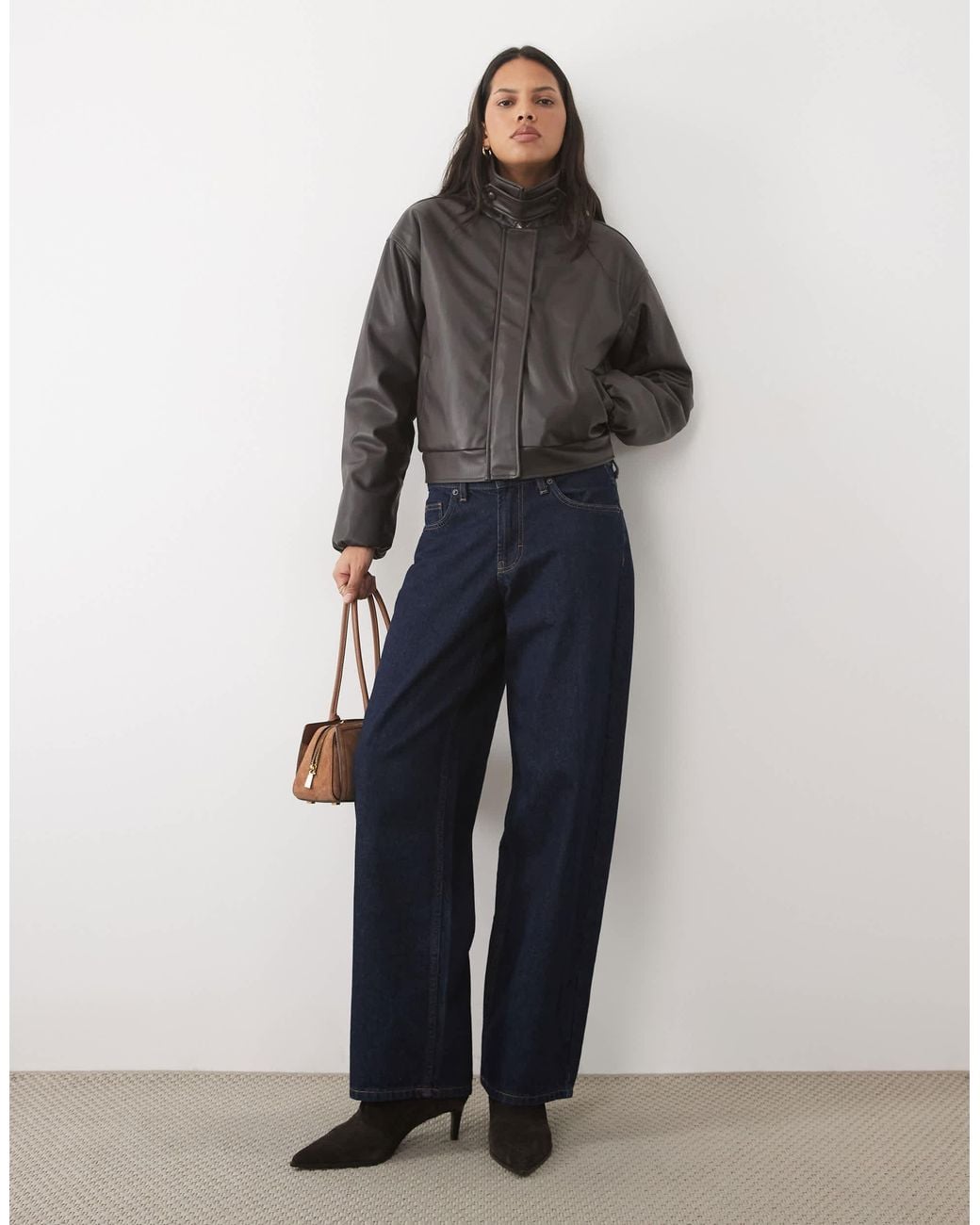 Veste à col montant Threadbare en coloris Gray