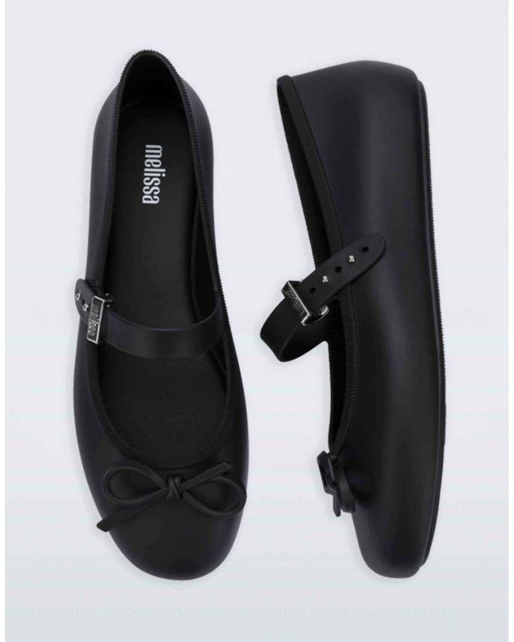 Melissa Black Soft Ballerina Delicate Bow
