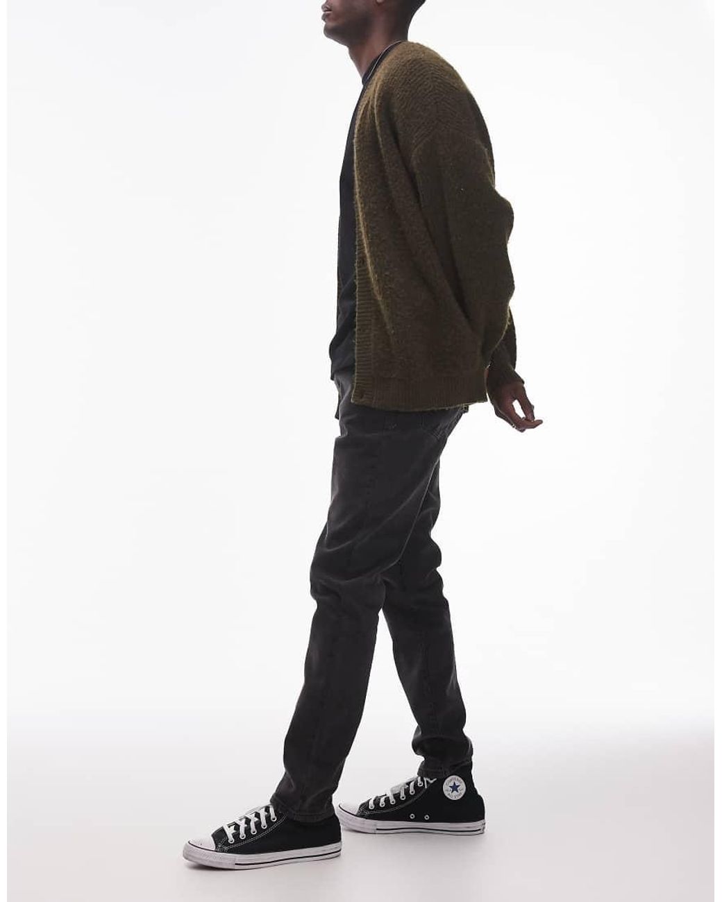 Topman Black Stretch Skinny Jeans for men