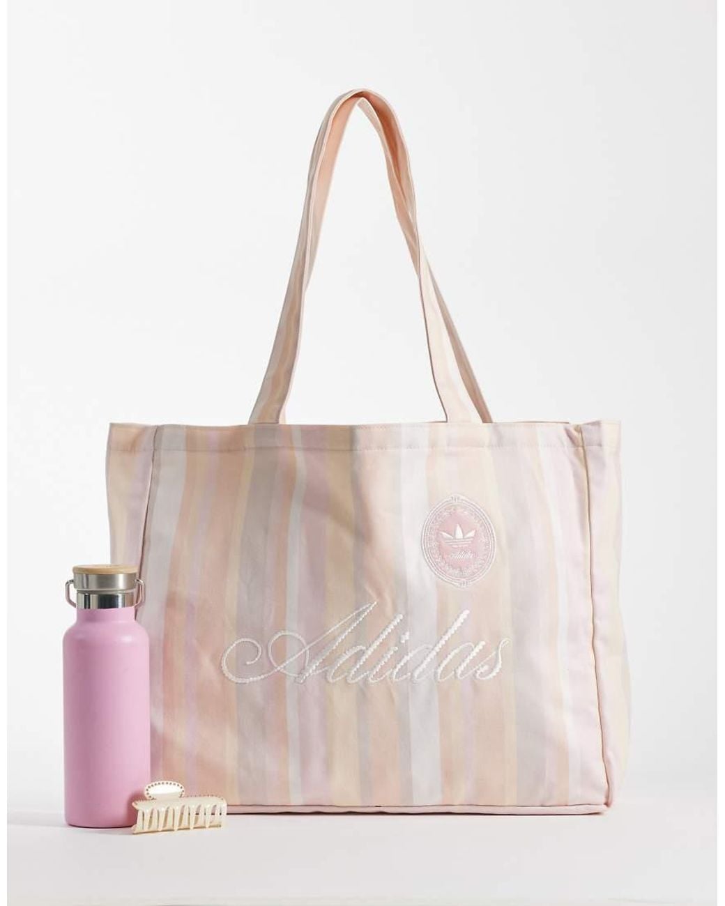 Adidas Originals Natural Script Logo Tote Bag