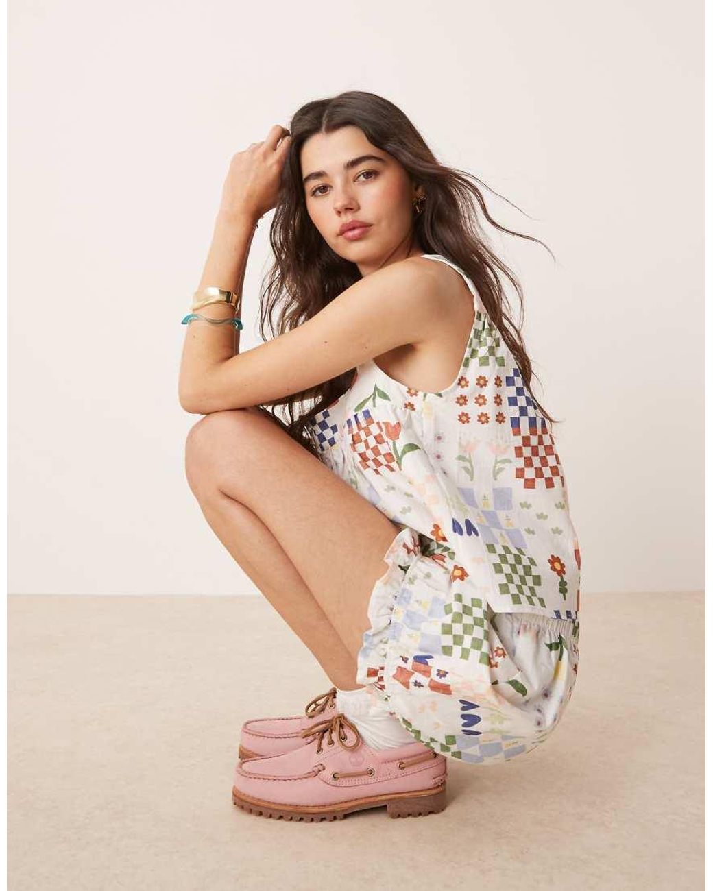 ASOS Natural Micro Bloomer Shorts