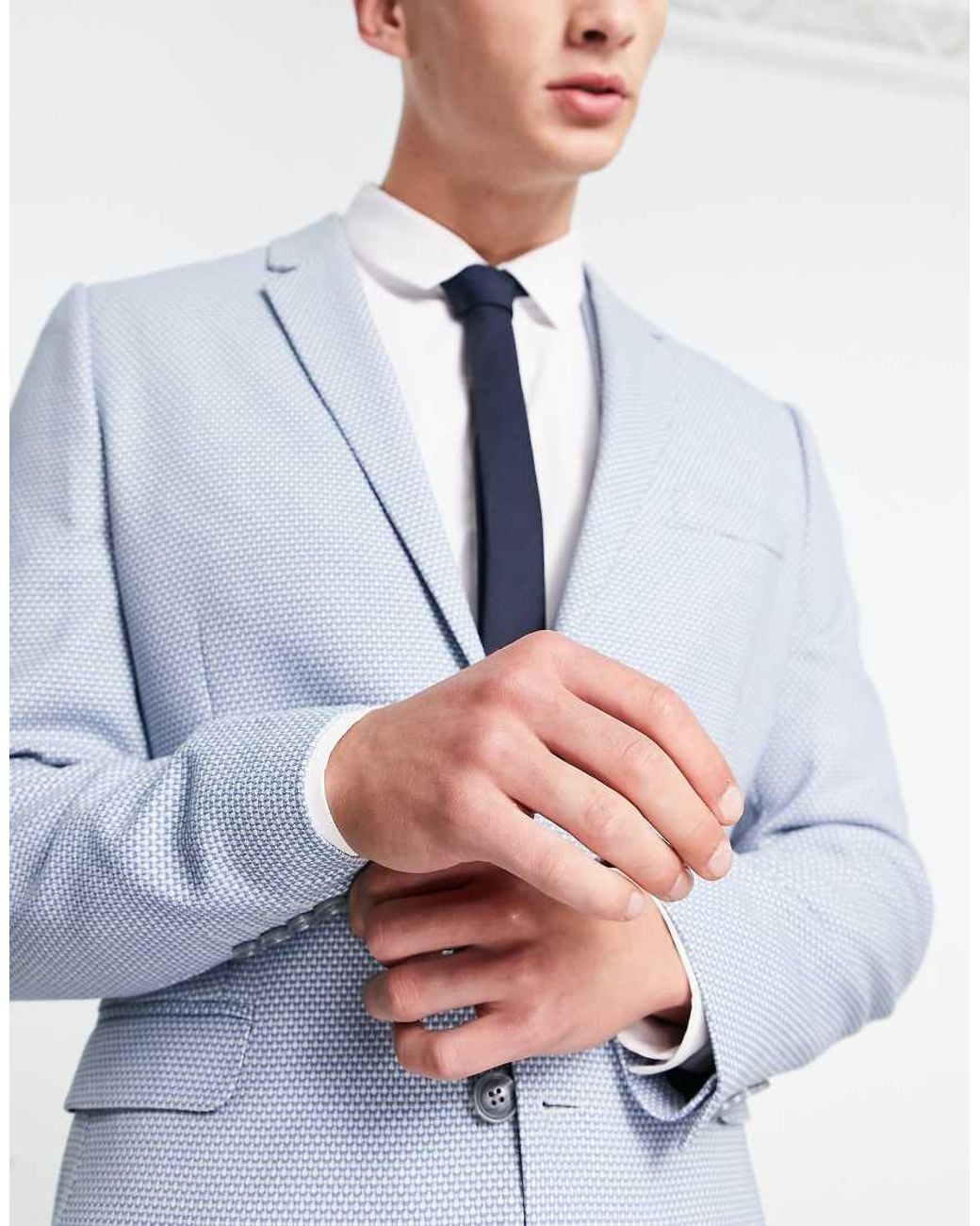 ASOS White Wedding Super Skinny Suit Jacket for men