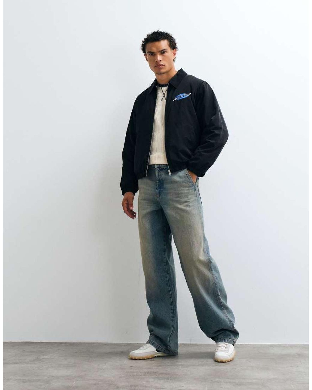 Santa Cruz Blue Pit Lane Zip Up Jacket for men