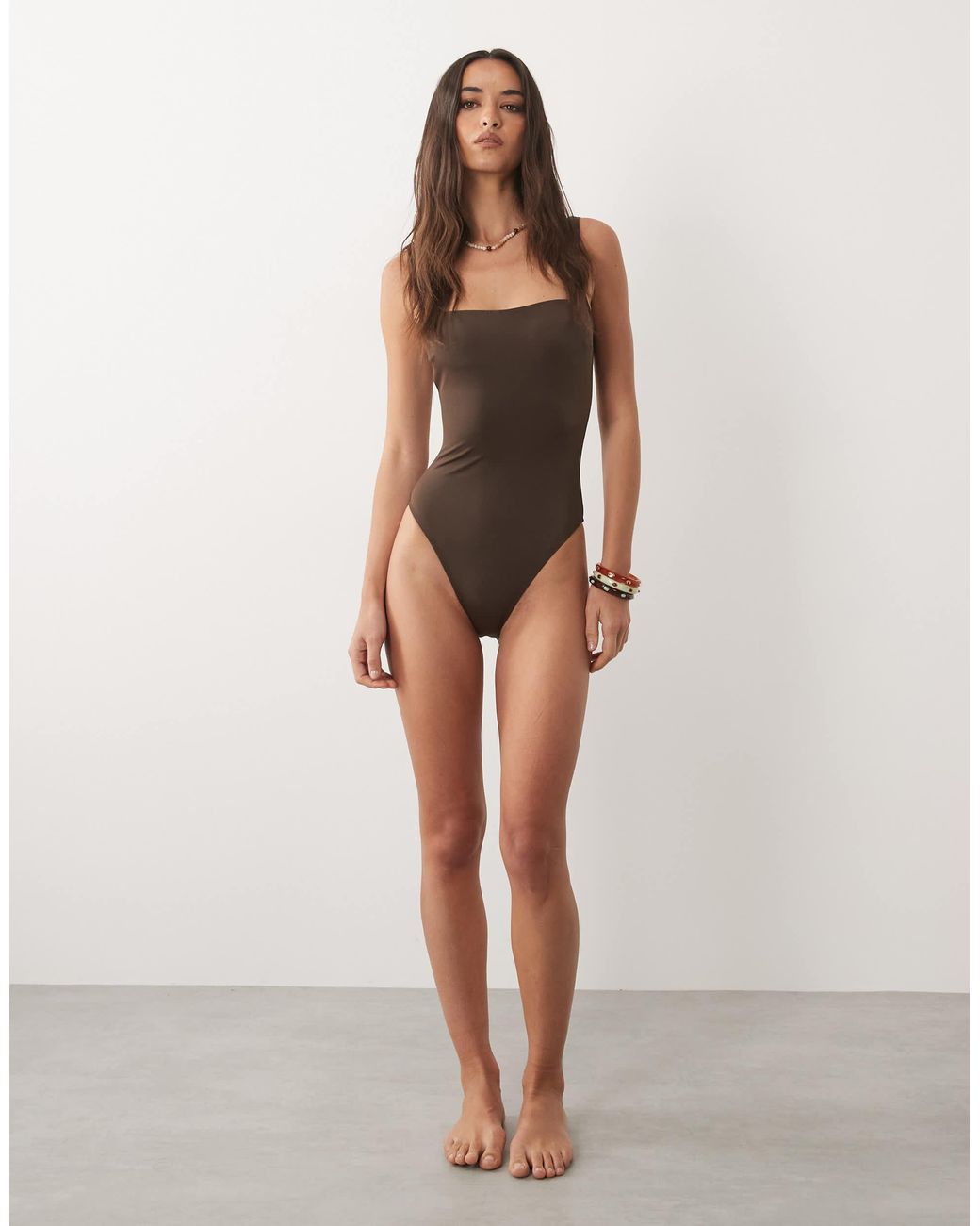 ASOS Brown – badeanzug