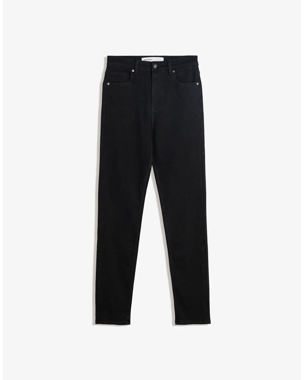 Bershka Gray Super High-waist Soft Skinny Jeans