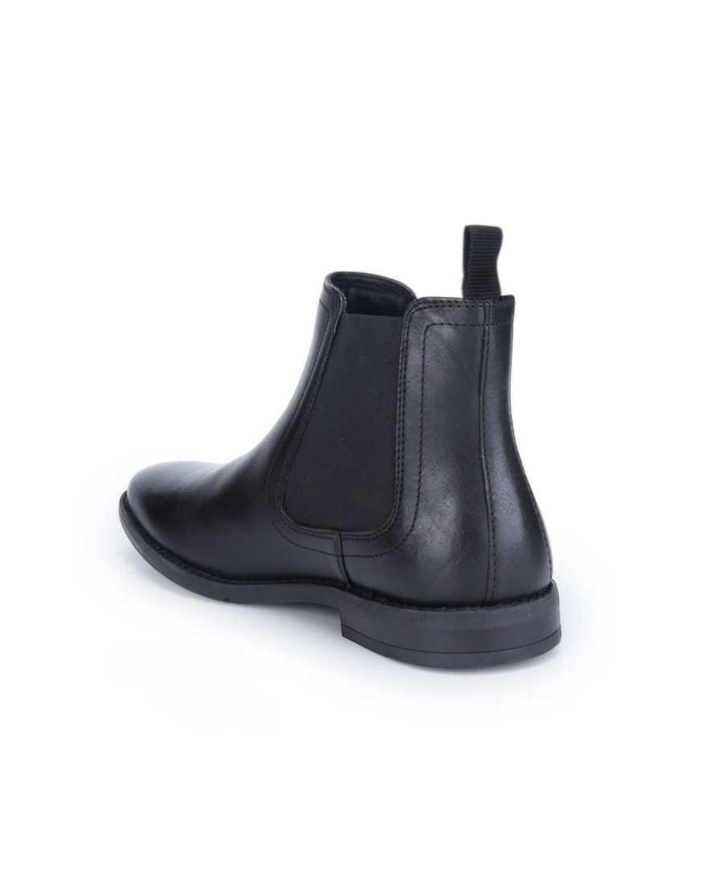 Thomas Crick Black Griffin Leather Chelsea Boot for men
