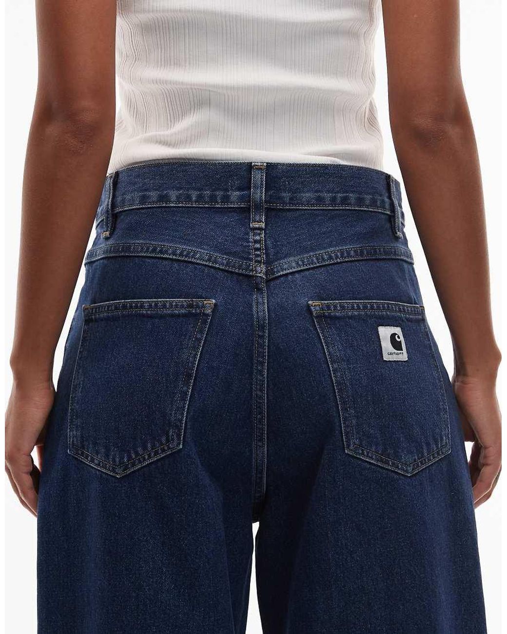Carhartt Blue Brandon baggy Loose Straight Fit Jeans