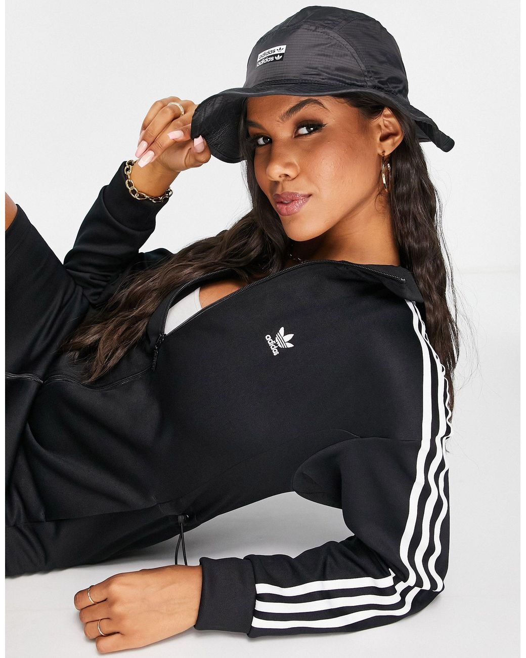 Adidas longline track top Clearance