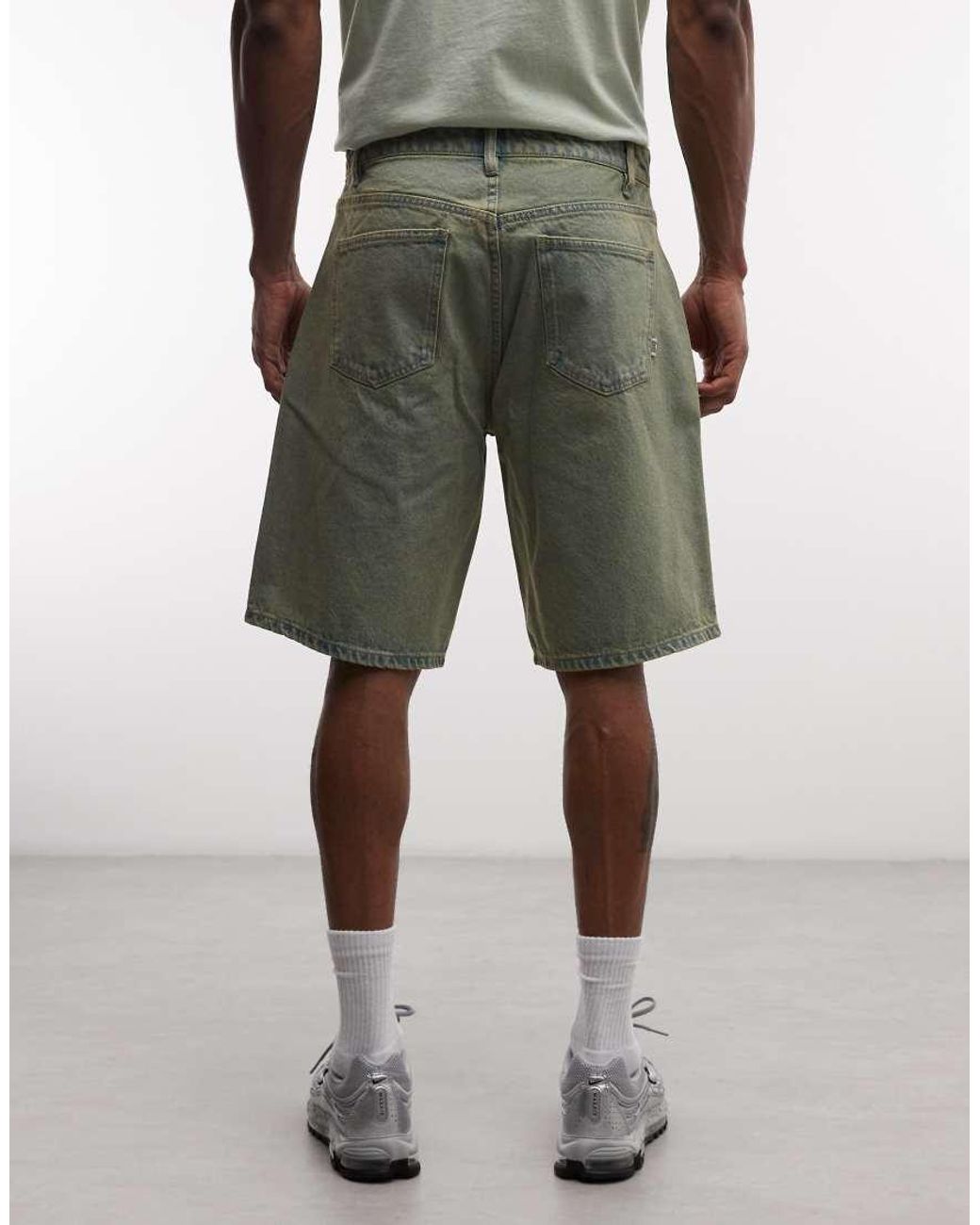 Huf White Cromer Denim Shorts for men