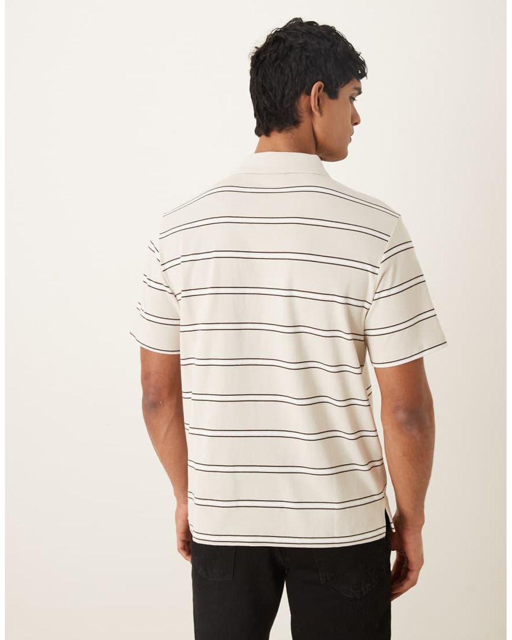 Calvin Klein White Jersey Polo Shirt for men