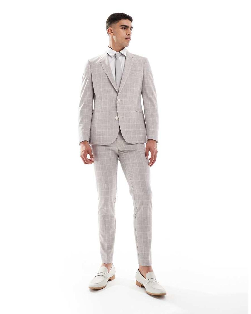 ASOS Skinny Colbert in het Gray voor heren