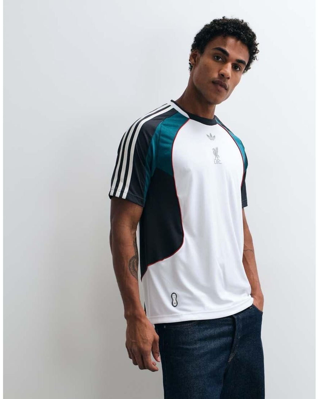 Adidas Originals Blue Liverpool Fc Jersey for men