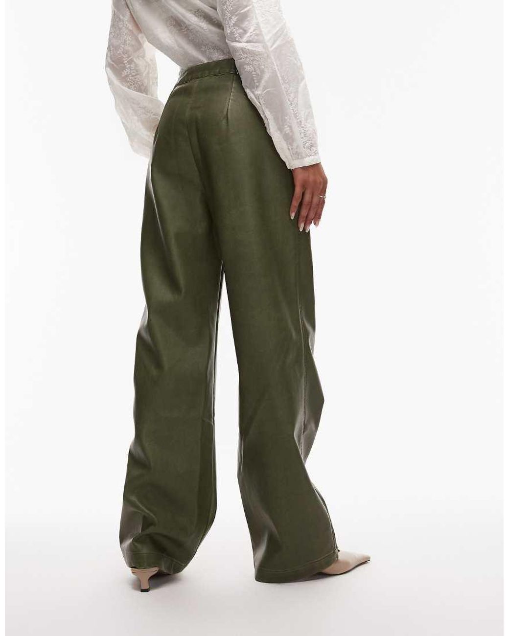 laagam Green Ronnie High Waist Pants
