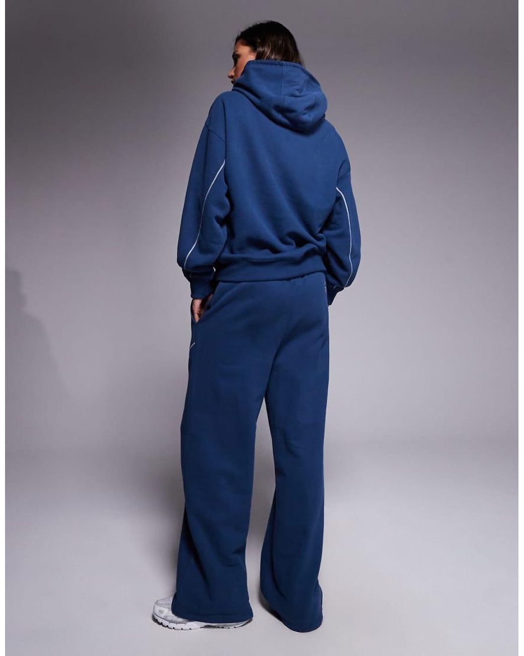 Good For Nothing Blue Contrast Stitch Relaxed Jogger