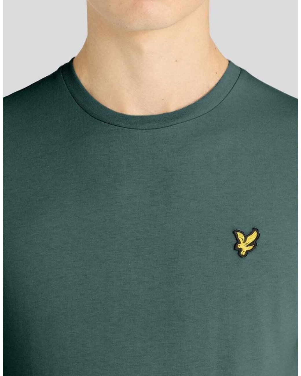 Lyle & Scott Green Ss T-Shirts Plain T-Shirt for men