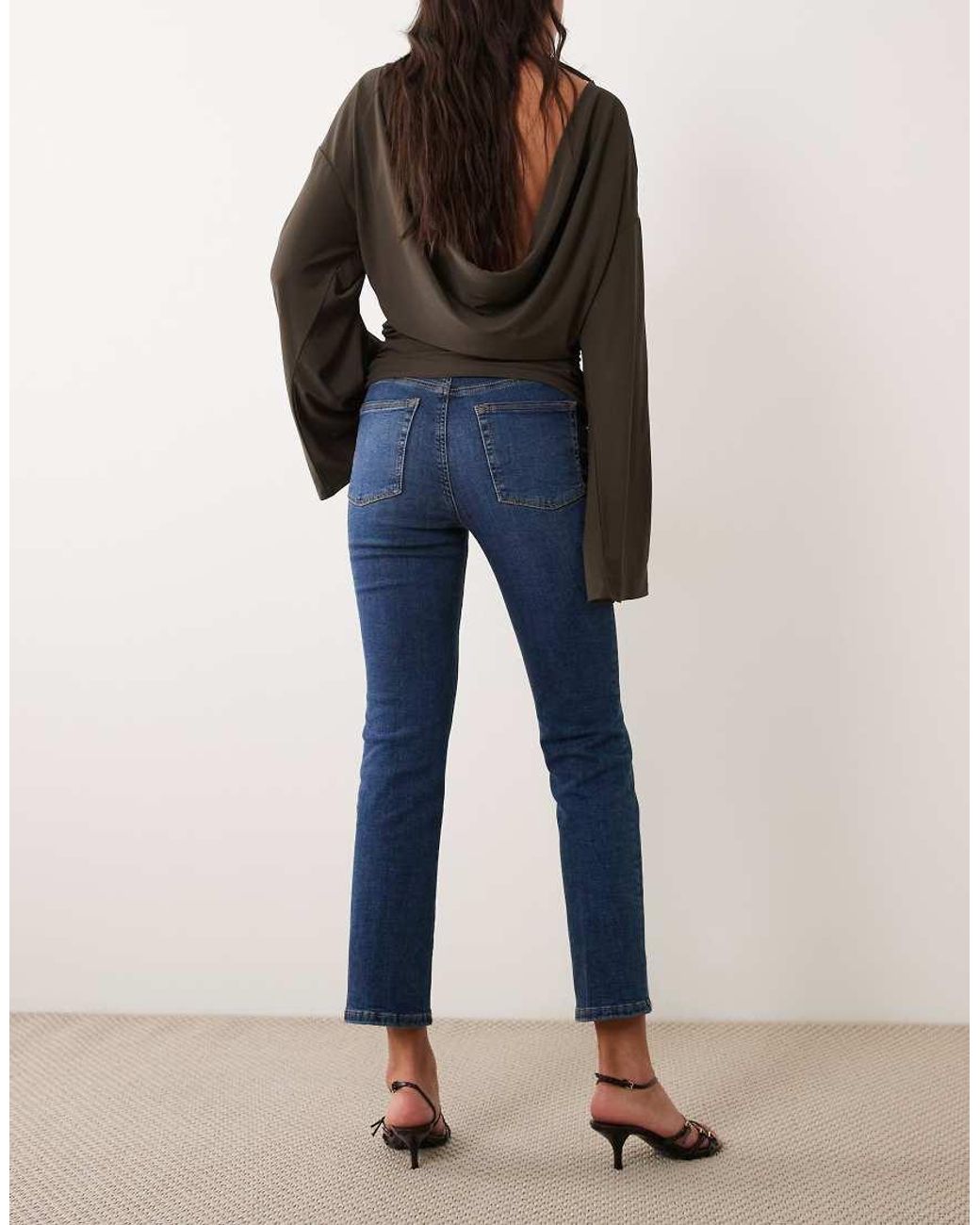 GOOD AMERICAN Blue Good Legs Straight Jeans