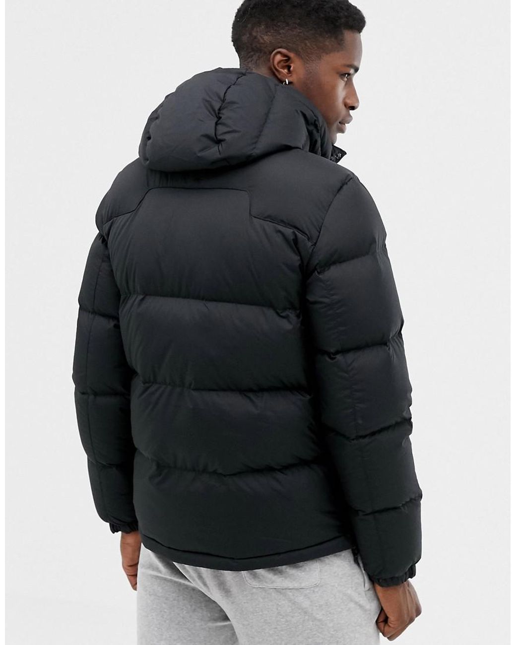 Polo Ralph Lauren Down Puffer Jacket Detachable Hood Player Logo In Black  for Men | Lyst UK