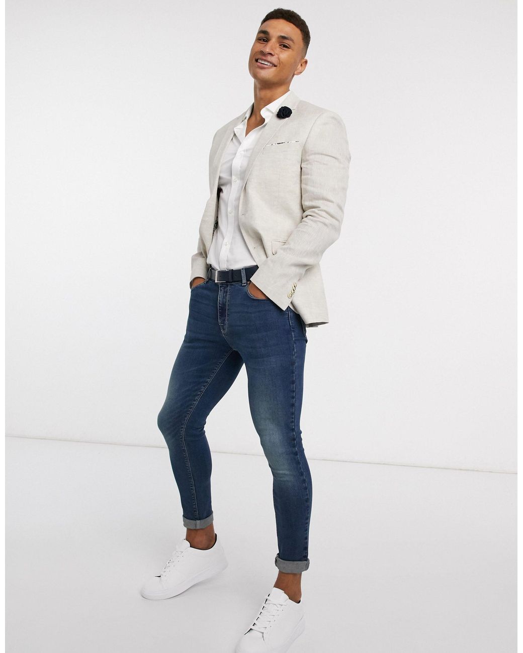 Celio* Linen Blazer for Men | Lyst Australia