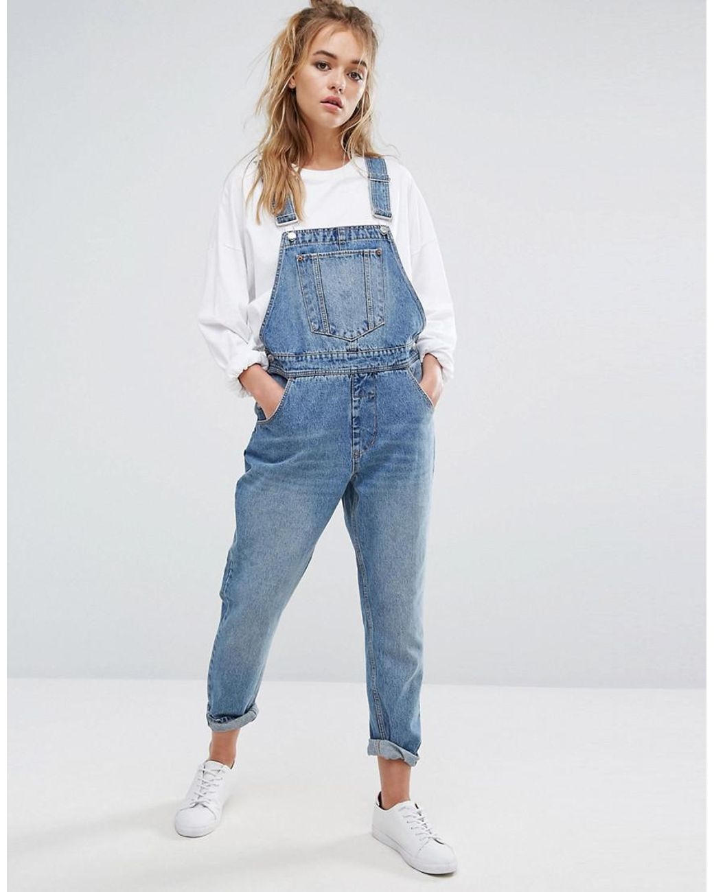 Cheap Monday 90s Style Overall in Blue | Lyst