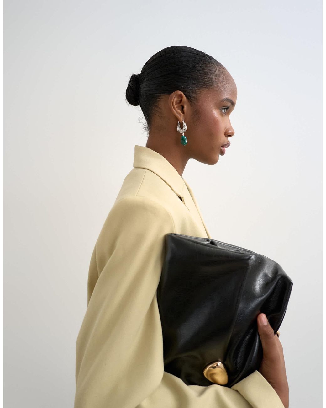 TOPSHOP Green – legerer blazer zum reinschlüpfen