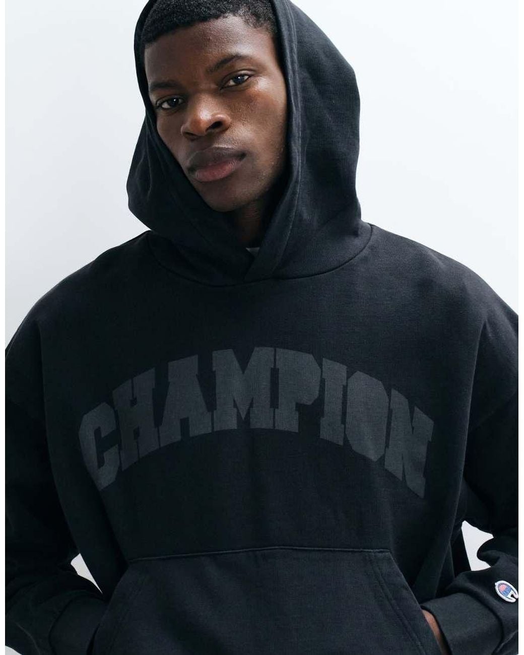 Champion Blue Future Memories Oversized Hoodie for men