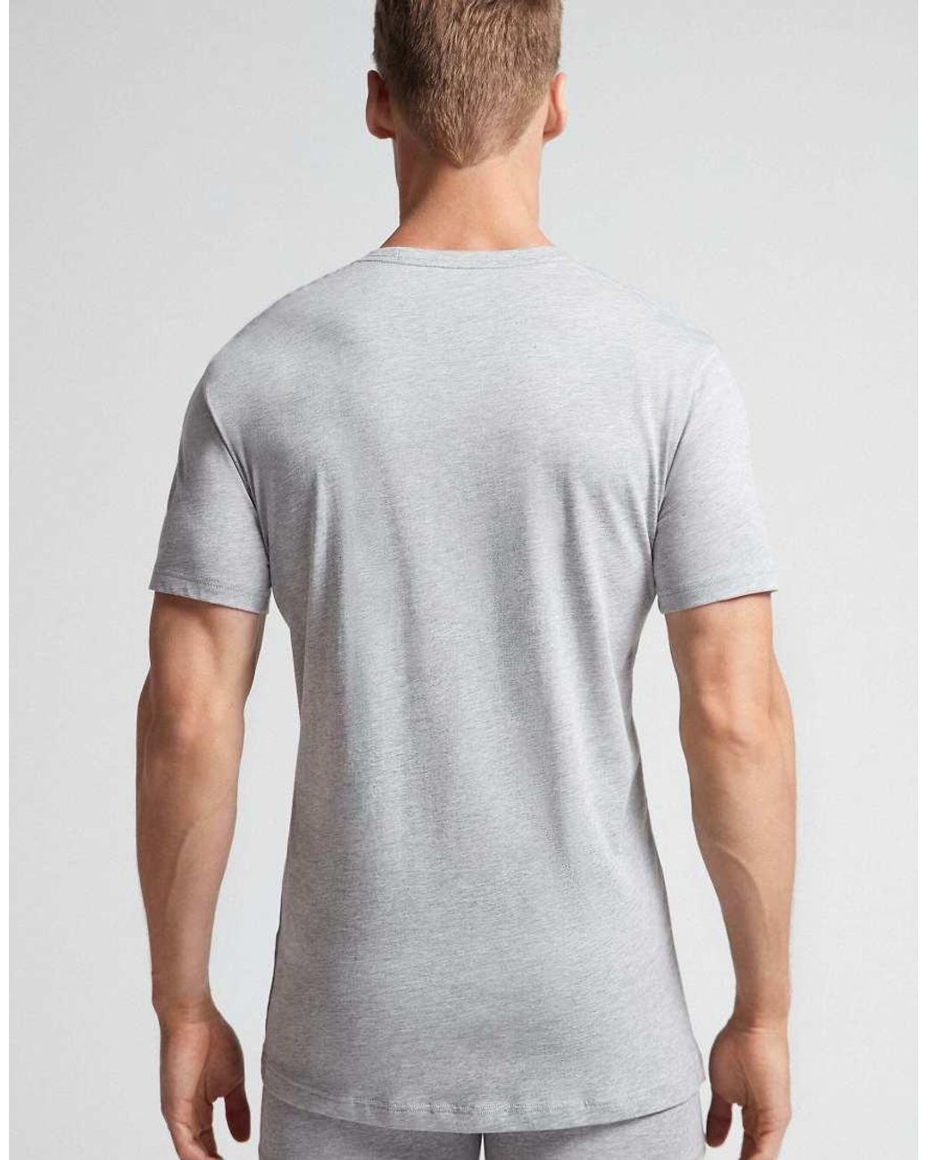 Intimissimi Gray Superior Cotton T-Shirt for men