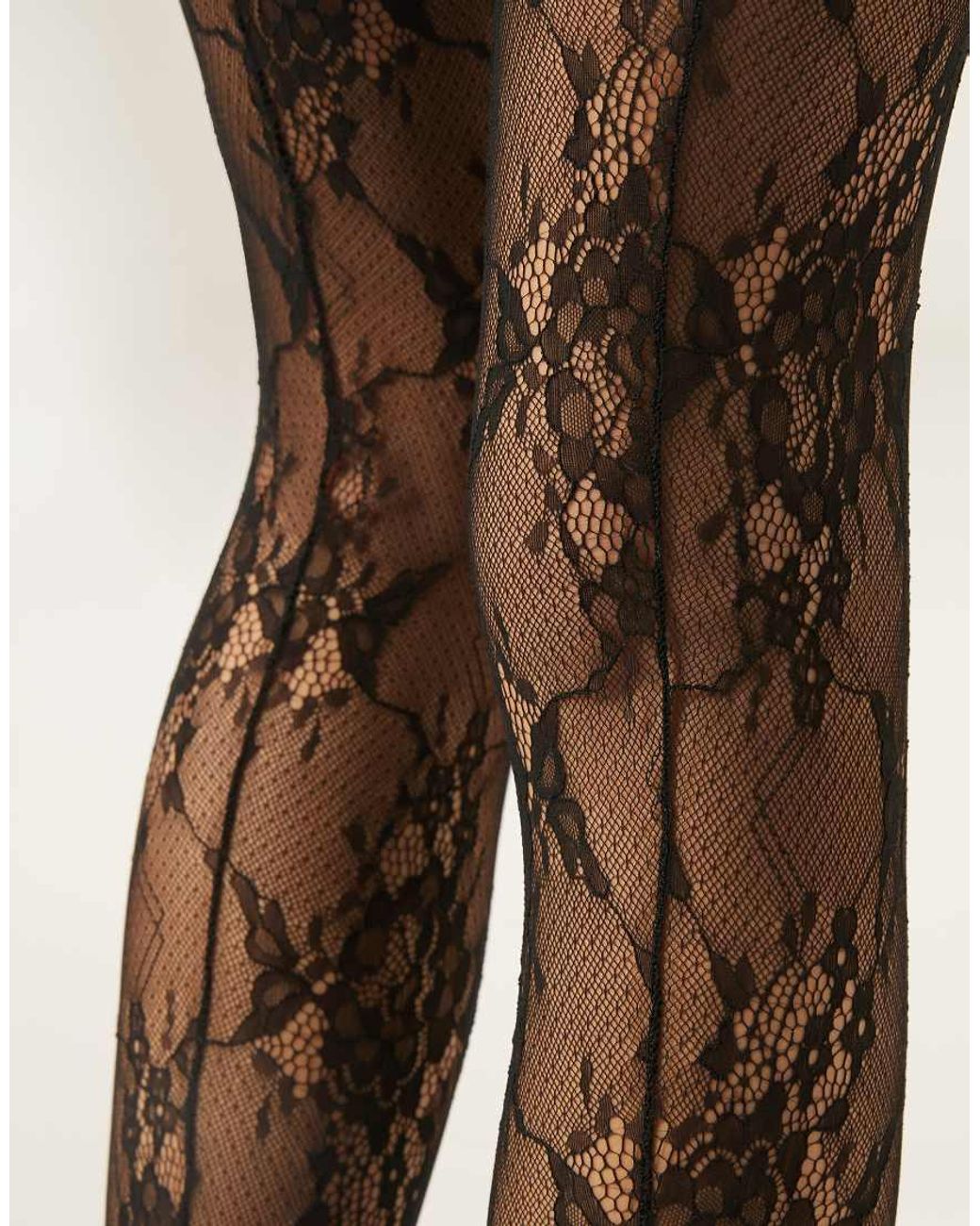 Calzedonia Natural Floral Lace Tights