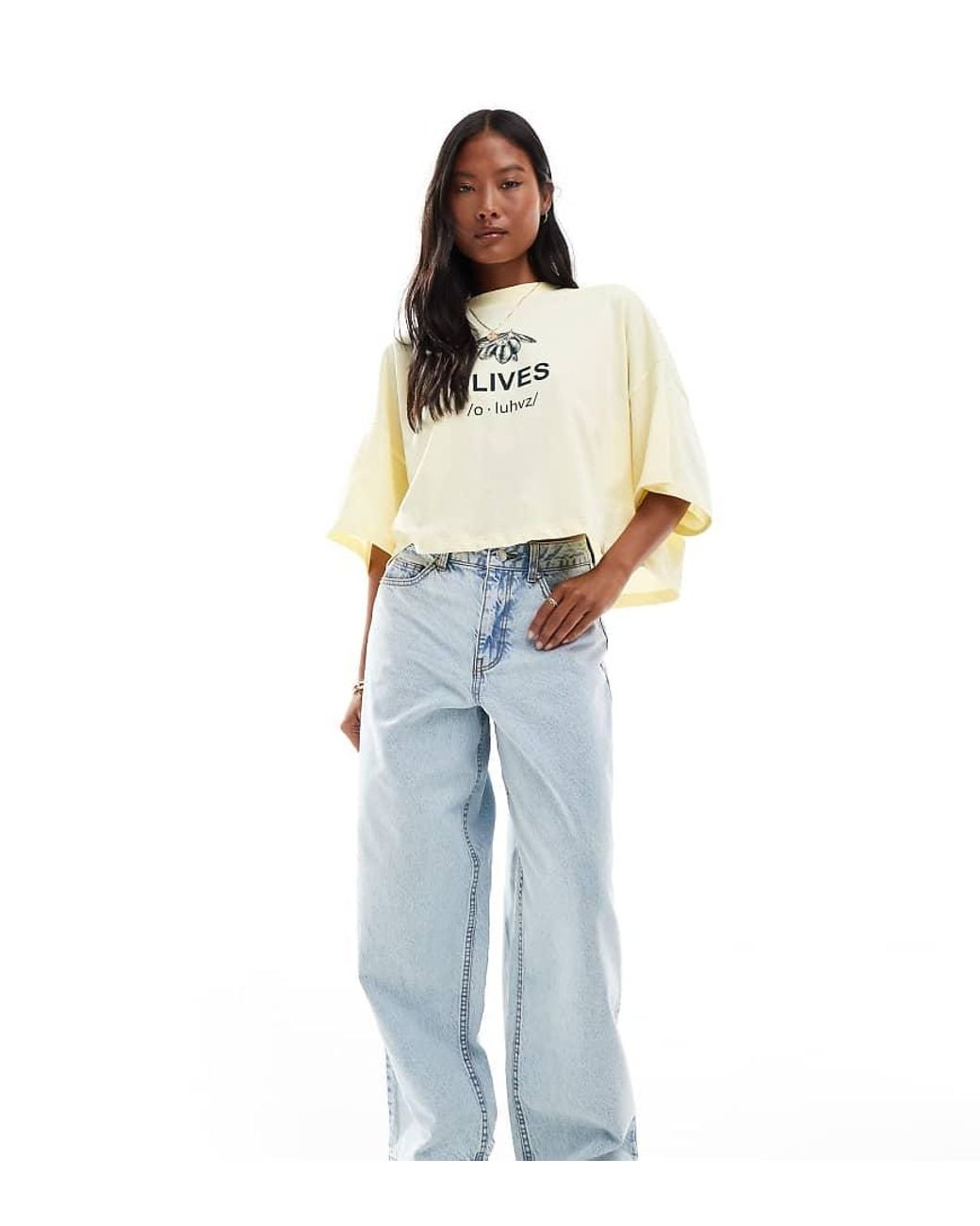 Miss Selfridge Blue baggy Jeans