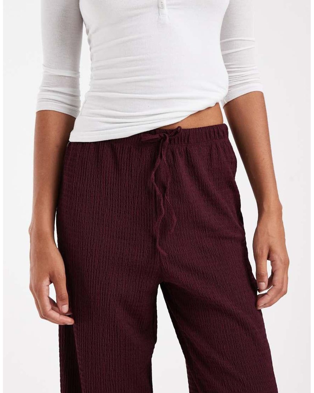 ONLY Textured Wide Leg Trousers