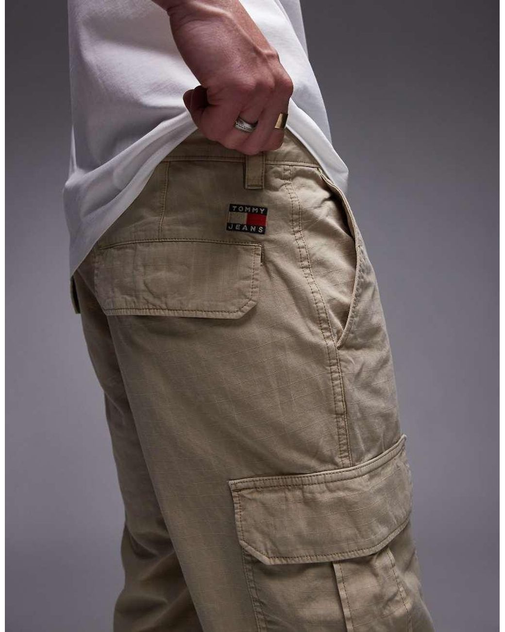 Tommy Hilfiger Gray Otis Cargo Shorts for men