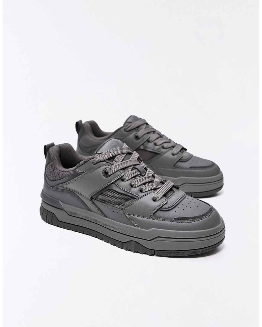 Bershka White Skate Trainers for men