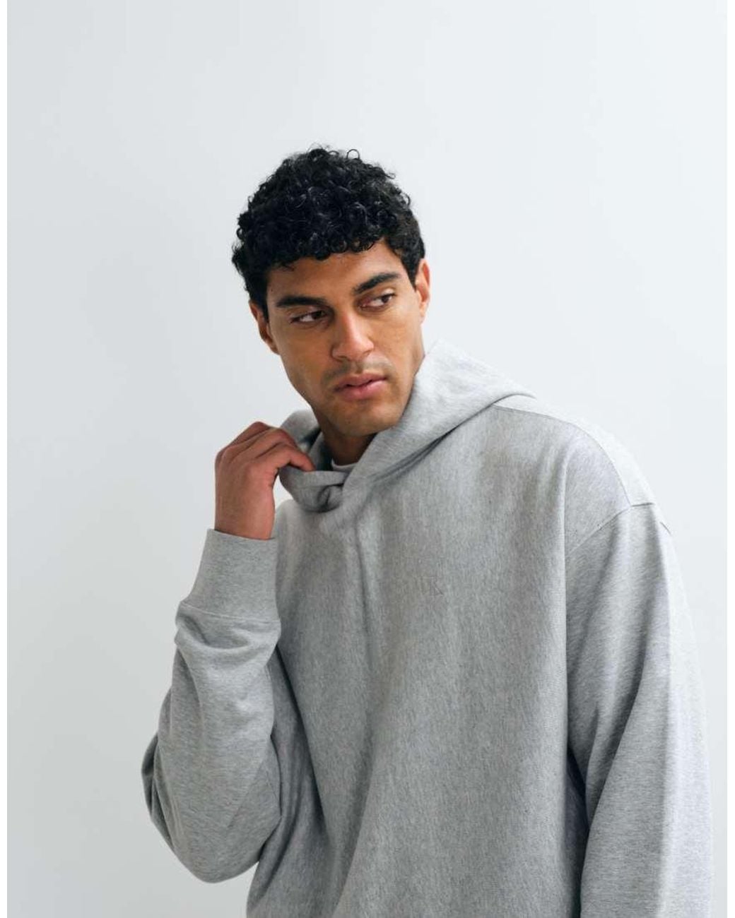 Sudadera Con Capucha Terry Monogram En Calvin Klein de hombre de color Gray