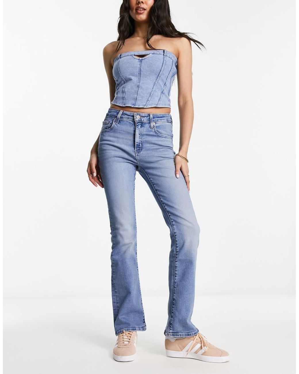 Levi's Blue 725 Bootcut High Rise Jeans