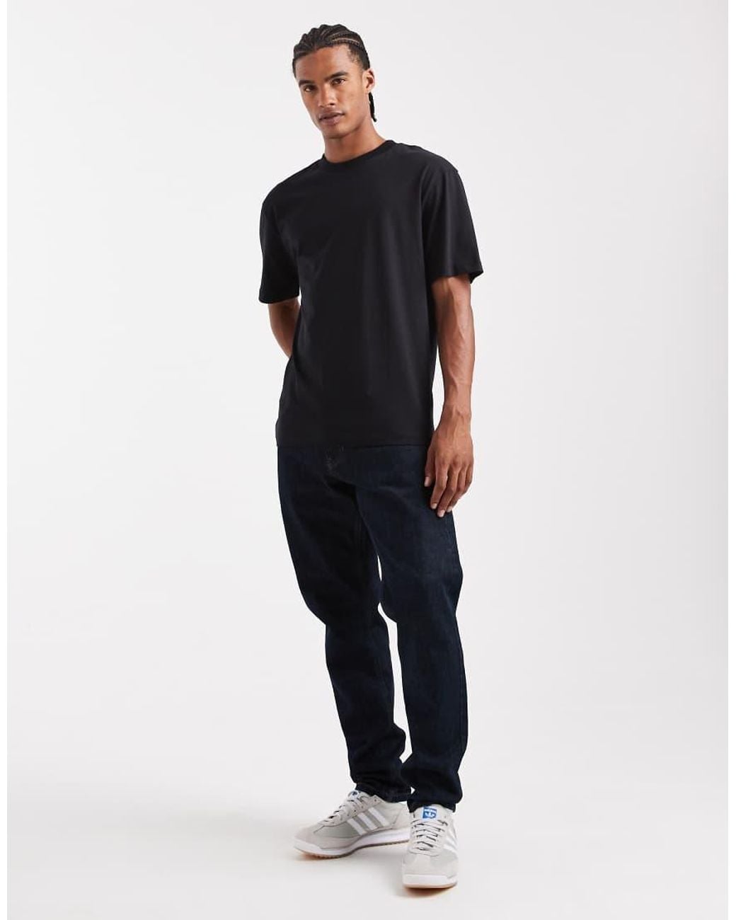 ASOS Black Essentials 2 Pack Relaxed T-Shirts for men