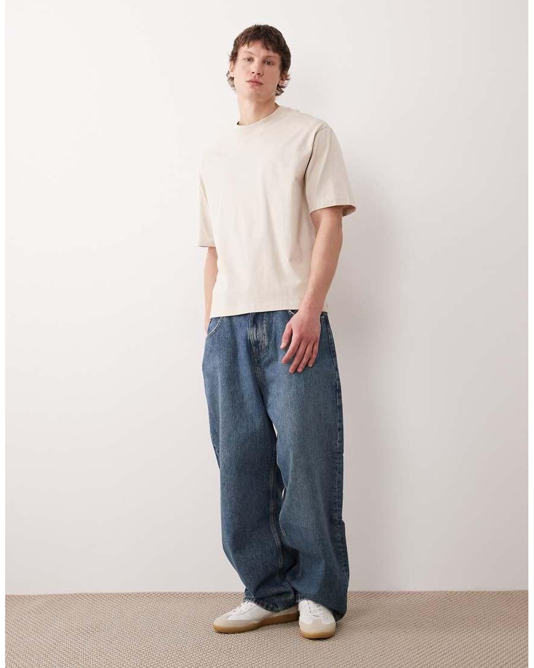 SELECTED Natural Heavyweight T-shirt for men