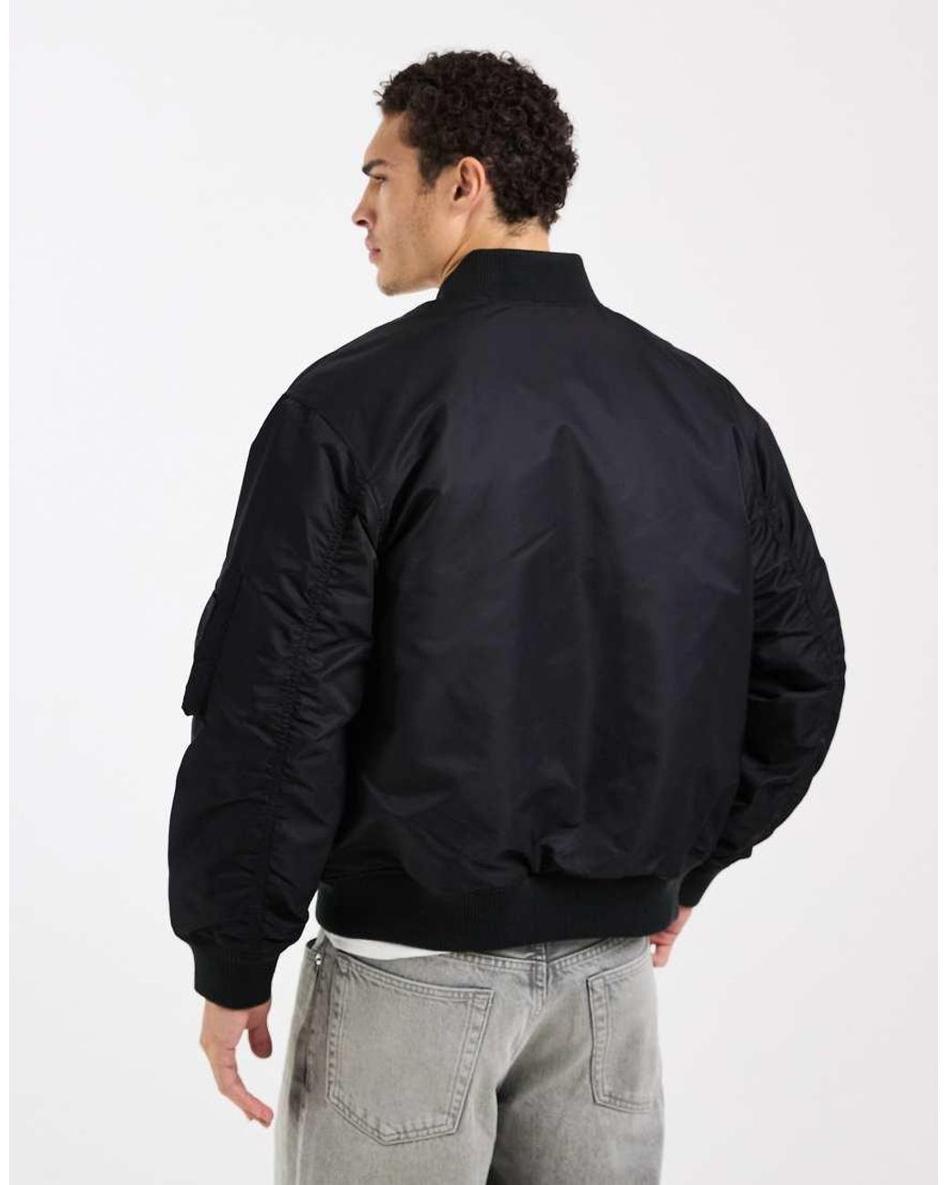 Levi's Blue Ma-1 Bomber Jacket for men