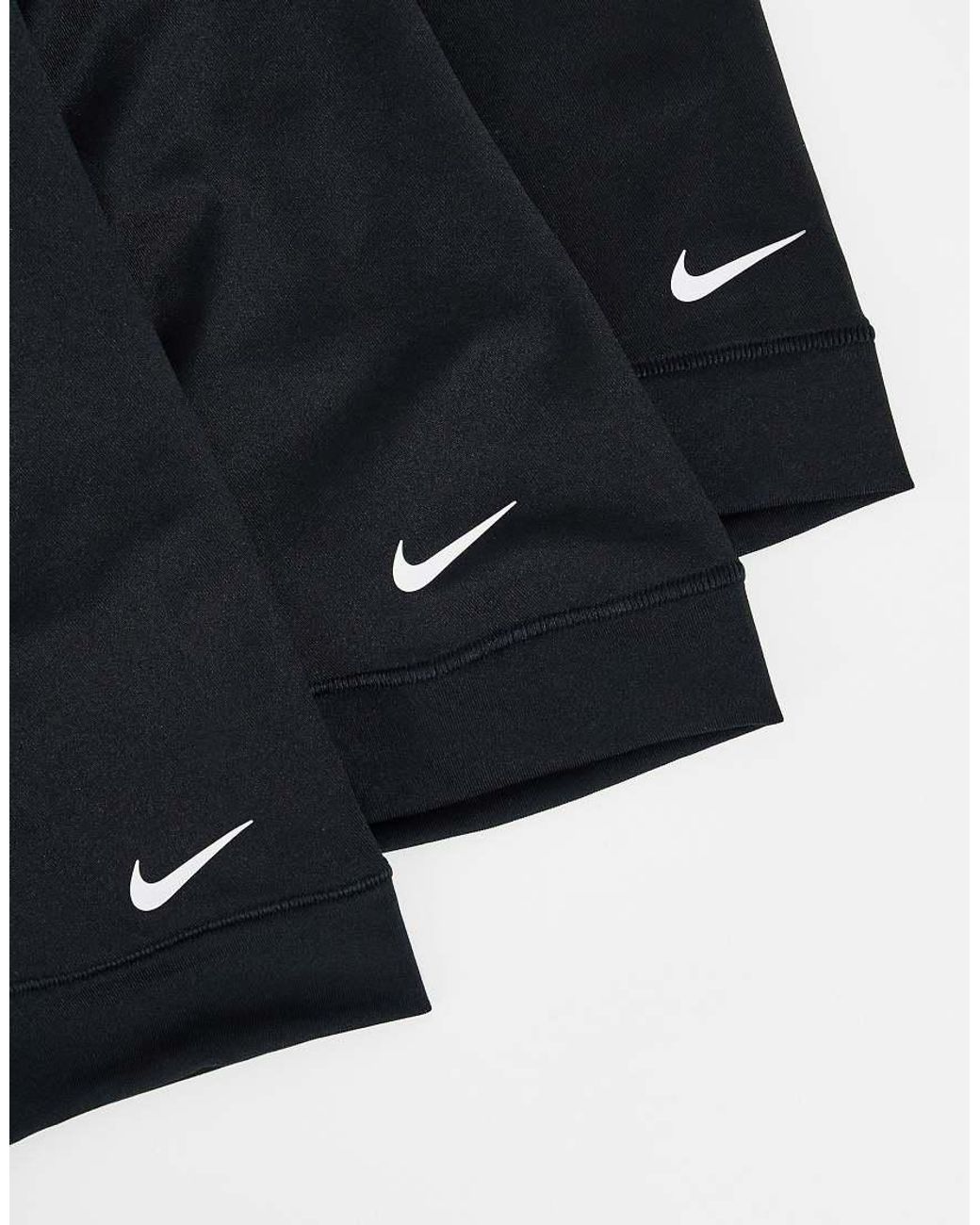 Pack De 3 Calzoncillos Bóxer Negros Básicos De Microfibra Dri-Fit De Nike de hombre de color Blue