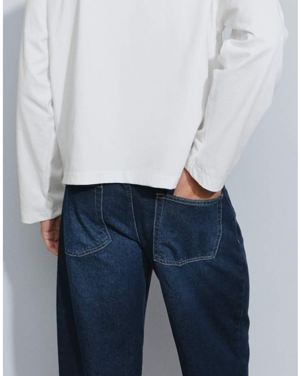 ASOS Blue baggy Jeans for men